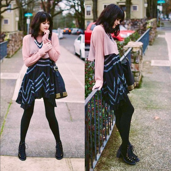 πΊπHPππΊ NWOT Free People Voile & Lace Trapeze Slip Dress - Picture 10 of 16